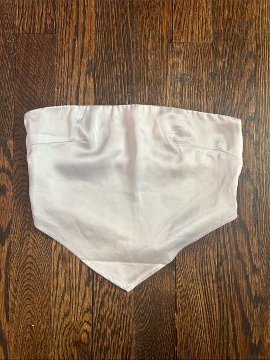 Adika Tops - Adika White Satin Tube Top